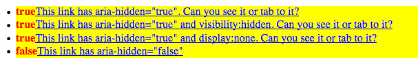 links highlighted with bookmarklet